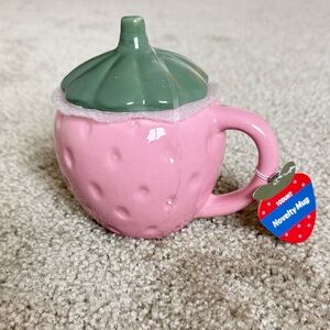 NWT Strawberry Mug with Cover